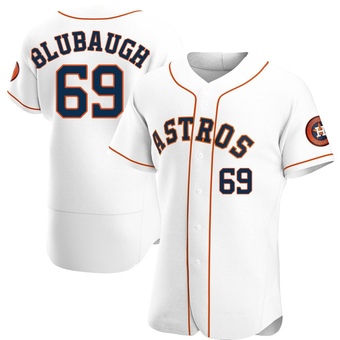 Authentic Houston Astros AJ Blubaugh Home Jersey - White