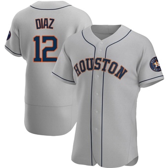 Authentic Houston Astros Aledmys Diaz Road Jersey - Gray