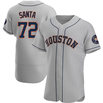 Authentic Houston Astros Alimber Santa Road Jersey - Gray