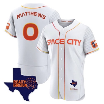 Authentic Houston Astros Brice Matthews 2023 Space City Ready 2 Reign Flex Base Jersey - White