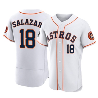 Authentic Houston Astros Cesar Salazar 2022 World Series Home Jersey - White