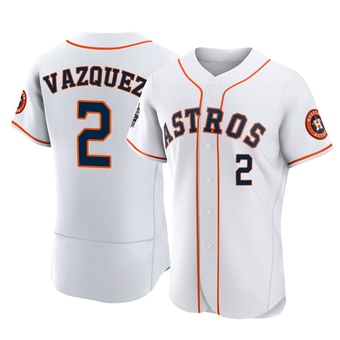 Authentic Houston Astros Christian Vazquez 2022 World Series Home Jersey - White