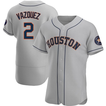 Authentic Houston Astros Christian Vazquez Road Jersey - Gray