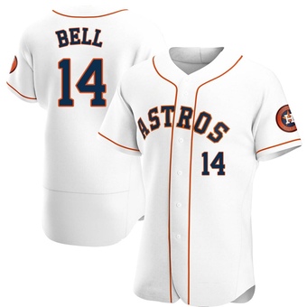 Authentic Houston Astros Derek Bell Home Jersey - White