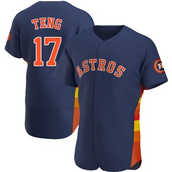 Authentic Houston Astros Kai-Wei Teng Alternate Jersey - Navy