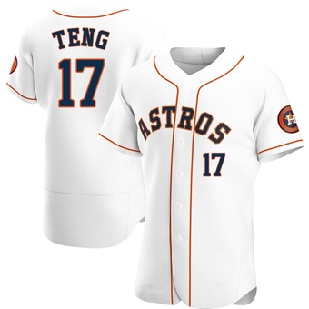 Authentic Houston Astros Kai-Wei Teng Home Jersey - White