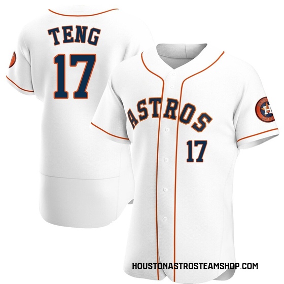 Authentic Houston Astros Kai-Wei Teng Home Jersey - White