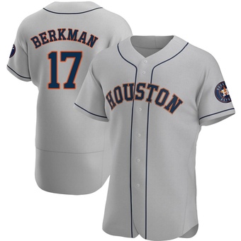 Authentic Houston Astros Lance Berkman Road Jersey - Gray