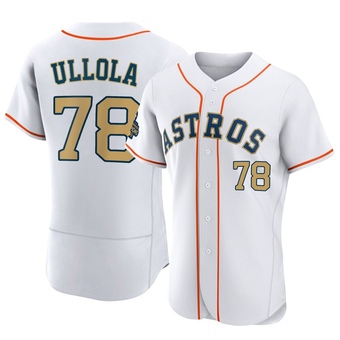 Authentic Houston Astros Miguel Ullola White 2023 Collection Jersey - Gold