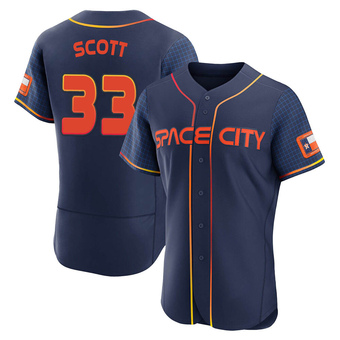 Authentic Houston Astros Mike Scott 2022 City Connect Jersey - Navy