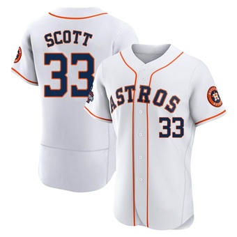 Authentic Houston Astros Mike Scott 2022 World Series Champions Home Jersey - White