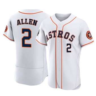 Authentic Houston Astros Nick Allen 2022 World Series Home Jersey - White