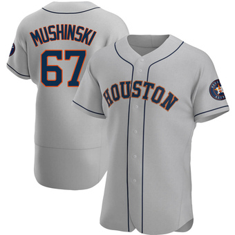 Authentic Houston Astros Parker Mushinski Road Jersey - Gray