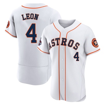 Authentic Houston Astros Pedro Leon 2022 World Series Champions Home Jersey - White
