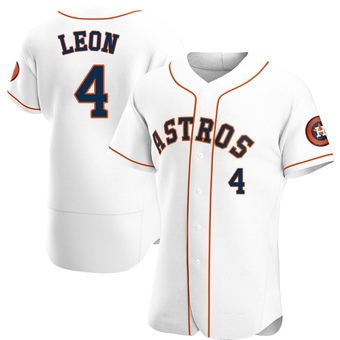 Authentic Houston Astros Pedro Leon Home Jersey - White