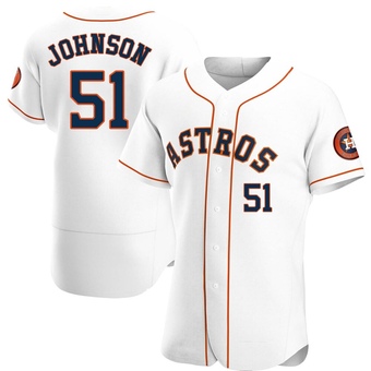 Authentic Houston Astros Randy Johnson Home Jersey - White