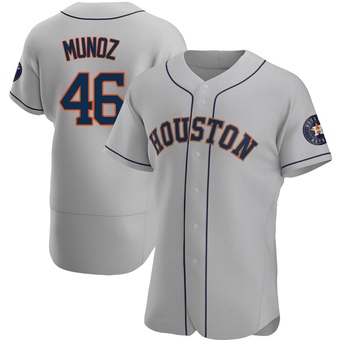 Authentic Houston Astros Roddery Munoz Road Jersey - Gray