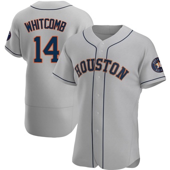 Authentic Houston Astros Shay Whitcomb Road Jersey - Gray