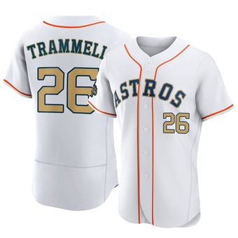 Authentic Houston Astros Taylor Trammell White 2023 Collection Jersey - Gold