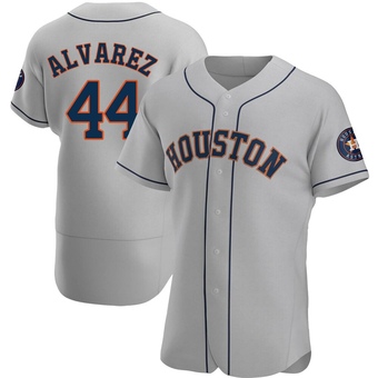 Authentic Houston Astros Yordan Alvarez Road Jersey - Gray