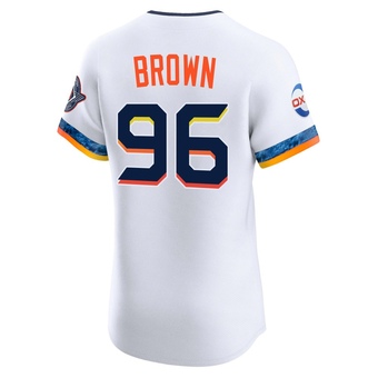 Elite Houston Astros Aaron Brown 2025 City Connect Jersey - White