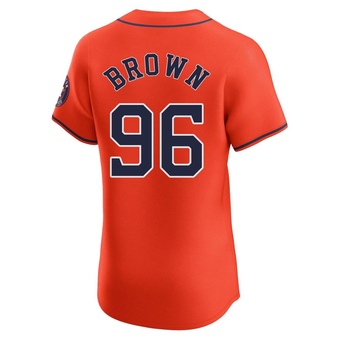 Elite Houston Astros Aaron Brown Alternate Vapor Premier Jersey - Orange