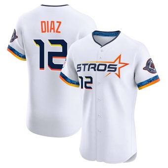 Elite Houston Astros Aledmys Diaz 2025 City Connect Jersey - White