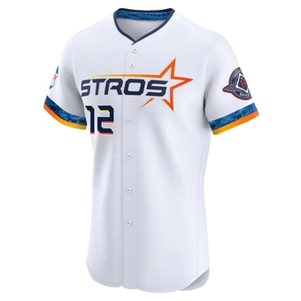 Elite Houston Astros Aledmys Diaz 2025 City Connect Jersey - White
