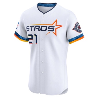 Elite Houston Astros Andy Pettitte 2025 City Connect Jersey - White