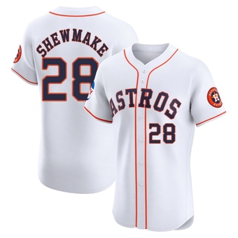 Elite Houston Astros Braden Shewmake Home Patch Jersey - White