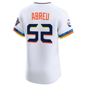 Elite Houston Astros Bryan Abreu 2025 City Connect Jersey - White