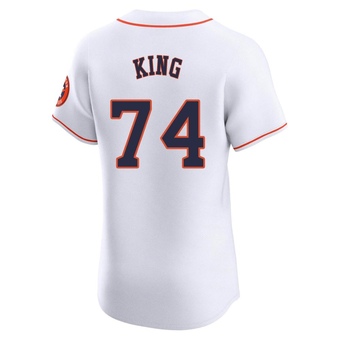 Elite Houston Astros Bryan King Home Jersey - White