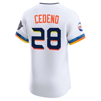 Elite Houston Astros Cesar Cedeno 2025 City Connect Jersey - White