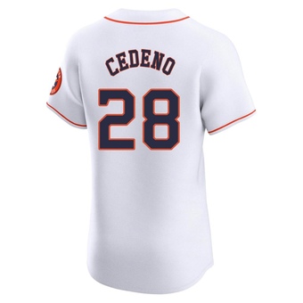 Elite Houston Astros Cesar Cedeno Home Jersey - White