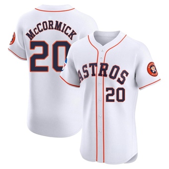 Elite Houston Astros Chas McCormick Home Patch Jersey - White
