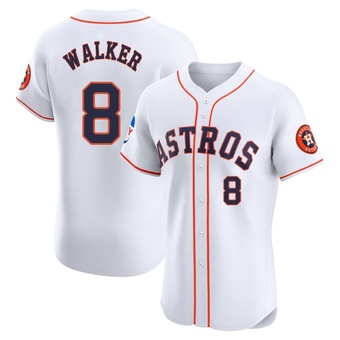 Elite Houston Astros Christian Walker Home Patch Jersey - White