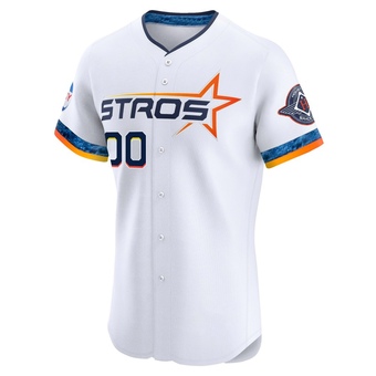 Elite Houston Astros Custom 2025 City Connect Jersey - White