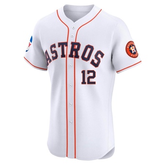Elite Houston Astros Doug Rader Home Patch Jersey - White