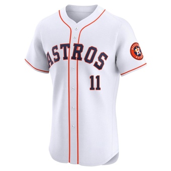 Elite Houston Astros Evan Gattis Home Jersey - White
