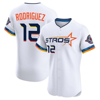 Elite Houston Astros Ivan Rodriguez 2025 City Connect Jersey - White