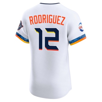 Elite Houston Astros Ivan Rodriguez 2025 City Connect Jersey - White