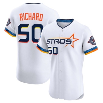 Elite Houston Astros J.R. Richard 2025 City Connect Jersey - White
