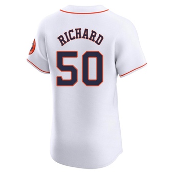 Elite Houston Astros J.R. Richard Home Jersey - White