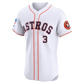 Elite Houston Astros Jeremy Pena Home Patch Jersey - White