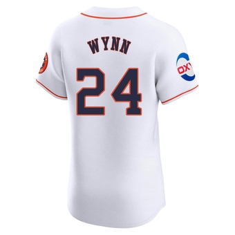 Elite Houston Astros Jimmy Wynn Home Patch Jersey - White
