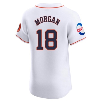 Elite Houston Astros Joe Morgan Home Patch Jersey - White