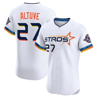 Elite Houston Astros Jose Altuve 2025 City Connect Jersey - White