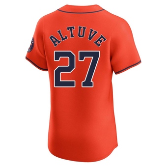 Elite Houston Astros Jose Altuve Alternate Vapor Premier Jersey - Orange