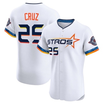 Elite Houston Astros Jose Cruz Jr. 2025 City Connect Jersey - White