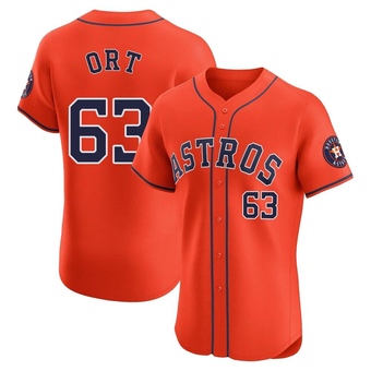 Elite Houston Astros Kaleb Ort Alternate Vapor Premier Jersey - Orange
